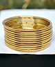 The Pari Set Of 12 Gold-Plated Bangles-6.35 cm diameter
