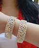 The Pari Set Of 2 Gold-Plated AD-Studded Bangles-6.35 cm diameter