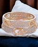 The Pari Set Of 2 Gold-Plated AD-Studded Bangles-6.35 cm diameter