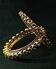 The Pari Set Of 2 Gold-plated Kundan-studded Bangles-6.03 cm diameter