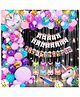 Puchku Premium Happy Birthday Foil balloon Set for first 1st birthday Unicorn Theme girl kids ( pack of 91  Multicolor)