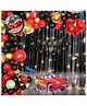 Puchku Premium Happy Birthday Car Foil balloon Set for first 1st birthday Theme boy kids ( pack of 82   Multicolor)