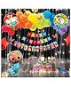 Puchku Premium Happy Birthday Cocomelon Foil balloon Set for first 1st birthday Theme boy girls kids ( pack of 87   Multicolor)