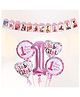 Puchku happy birthday decoration combo set first birthday 2pcs combo for kids girls birthday foil combo