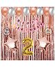 Puchku Happy birthday decoration set rose gold theme 37 Pcs Combo for kids boys girls birthday party first 1st  2nd 5th  10th
