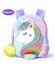 Puchku Unicorn Fur Bag for Kids Picnic Bag Multicolor - 11 inch