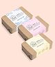 Ecotyl Shea Butter Soaps - Ubtan, Rose & Coffee | 100% Natural | Gentle Cleanser | Set of 3