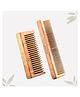 Ecotyl Neem Wood Comb Combo - Detangling Comb & Shampoo Comb | Gentle on Hair | Prevents Dandruff | Set of 2