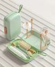 Multipurpose Bottle & Nipple Cleaning Brush Set Along With Bottle Drying Rack - Green