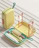Multipurpose Bottle & Nipple Cleaning Brush Set Along With Bottle Drying Rack - Yellow