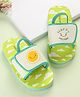 Babyoye Flip Flop with Back Strap Closure Cloud & Sun Print - Green