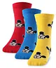 Cute Walk by Babyhug Disney Anti Bacterial Ankle Length Socks with Cars Graphics Pack of 3 - Multicolour