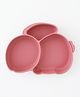 Silicone Plate With Suction Base 100% Silicone Rabbit Shaped Dish for Baby - Wine Red