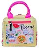 Echo Boomers Picnic Print Insulated Tiffin Lunch Bags for Kids with Multi Zipper Pockets - Yellow