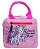 Echo Boomers Unicorn Print Insulated Tiffin Lunch Bags For Kids With Multi Zipper Pockets - Pink
