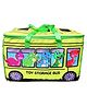 ECHO BOOMERS Dino Print Toy Storage Box with Lid & Laundry Basket for Clothes - Pack of 1