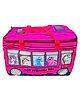 ECHO BOOMERS Unicorn Print Toy Storage Box with Lid & Laundry Basket for Clothes - Pack of 1