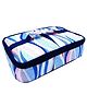 Echo Boomers Blue Stripes Printed Insulated Tiffin Bento Lunch Large Bag with Multi Zipper Pockets - Pack of 1