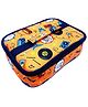 Echo Boomers Orange Music Printed Insulated Tiffin Bento Lunch Large Bag with Multi Zipper Pockets - Pack of 4