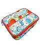 Echo Boomers Orange Spiral Printed Insulated Tiffin Bento Lunch Large Bag with Multi Zipper Pockets - Pack of 1