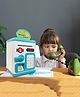 VGRASSP Premium Money Safe Piggy Bank Toy For Kids And Adults With 3 Step Unlock - Feed Number Password Touch Fingerprint Sensor Then Twist Handle To Open The Door - Color As Per Stock