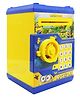 VGRASSP Cartoon Character Money Safe Piggy Bank Toy ATM Machine For Kids And Adults With 2 Step Unlock - Feed Number Password Then Twist The Handle To Open - Yellow