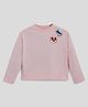 Somersault Full Sleeves Adopt Text Embroidered Tee - Pink