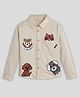 Somersault Full Sleeves Pets Embroidered Shirt - Beige