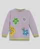 Somersault Full Sleeves Floral Embroidered Sweater - Purple