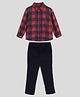 Somersault Full Sleeves Checked Shirt And Pant Set - Multi Colour
