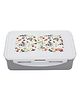 JAYPEE Nuter Butter Plastic 2 Container Lunch Box with Spoon |Leakproof Tiffin box with Silicon Seal - Grey -  1100 ml for school Kids , Girls & Boys