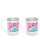 Jaypee Plus Cupshup Prime Disney princess Coffee Milk Cup For Kids Unbreakable Insulated Stainless Steel With Lid 400ml Pack of 2