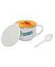 Jaypee Plus Stainless Steel Disney Avengers Assemble Souptok Prime Soup Bowl with Lid & Spoon , White
