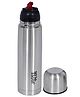 Jaypee Plus Max Vacuum Insulated Stainless Steel Hot & Cold Water Bottle with Bag-BIS Certified, 750ml, Silver, Fliptop Cap, Rust & Leak Proof