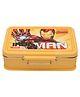 JAYPEE Rocksteel Insulated Iron Man Lunch Box with Silicon Seal , BPA Free , Yellow , 500 ml , Suitable for school Kids , Girls & Boys