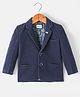 Noddy Full Sleeves Solid Blazer - Navy Blue