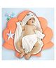Moms Home Baby  Hooded Bath Towel - White - 0-2 Years - 80x80 Cms