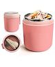 New Pinch Insulated stainless steel inside food Jar Pink - 530 ml