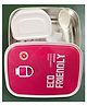 New Pinch Stainless Steel Vacuum Insulated Air Hole Lunch Box 1000ml with Container for School Color May Vary