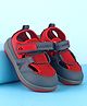 Babyoye Sandals With Velcro Closure - Red