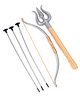 Ratnas Shiva Bow & Arrow With Trishul - Silver