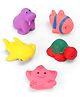 Ratnas Squeezy Sea Animals Bath Toys Pack of 5 - Multicolor