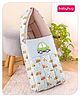 Babyhug 3 in 1 Baby Carry Nest Cum Sleeping Bag Car Embroidery - Blue