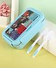Marvel By SKI Captain America Lunch Box with Container & Spoon - Blue