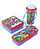 Marvel By SKI 3D print School Combo Set With 3D print Lunch Box, Water Bottle & Pencil Box (Color and Print may vary)
