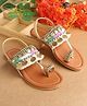 LIL PITAARA Girls Kolhapuri Footwear- Tan