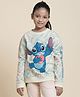 Kidsville Disney Featuring Full Sleeves Stitch Printed Sweatshirt - Off White