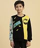 Kidsville DC Comics Super Heroes Featuring Batman Printed Sweatshirt - Black Yellow & Grey