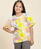 Kidsville Cotton Looney Tunes Featuring Half Sleeves Tweety Printed Tee - Yellow & Pink