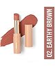 TNW- The Natural Wash SILKY MATTE FUSION LONGSTAY LIP COLOR-02. Earthy Brown| Intense pigmentation| Non-drying| Silky matte finish| 3.5g